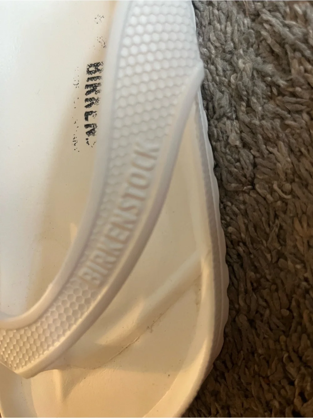 Birkenstock White Contoured EVA Thong Sandals